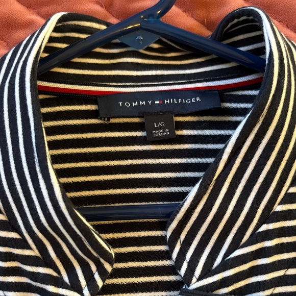 Tommy Hilfiger Navy blue and White Striped Jacket - Picture 3 of 5